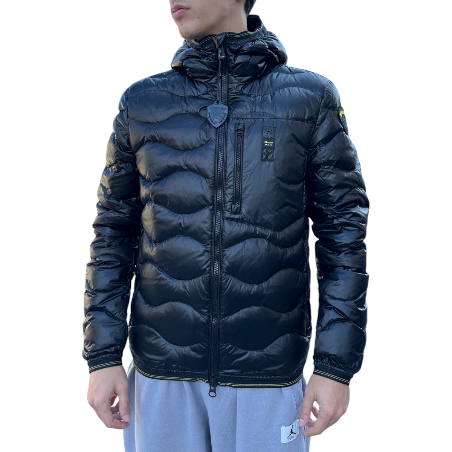 Giubbotto Imbottito Bryant Eco - Idrorepellente, Taglia S, Nero/Beige - Foto 1