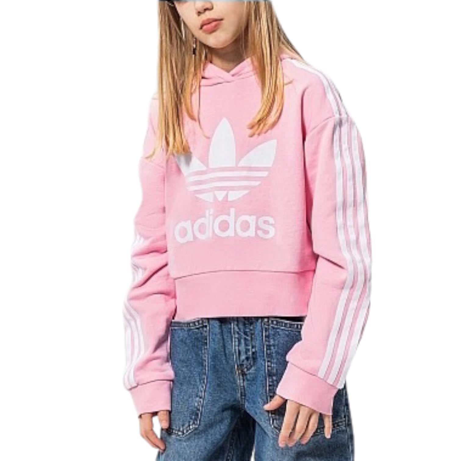 Adidas Felpa con cappuccio Bambina