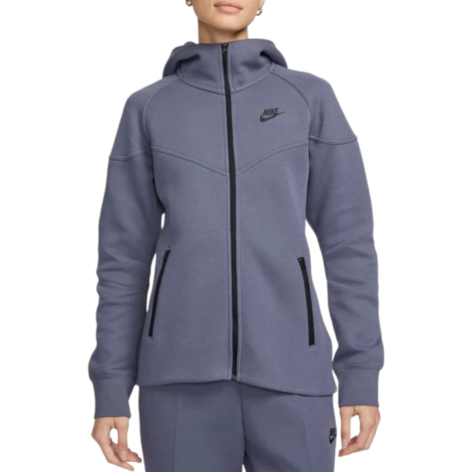 Nike Felpa Con Zip e Cappuccio Sportswear Tech Fleece Windrunner Donna