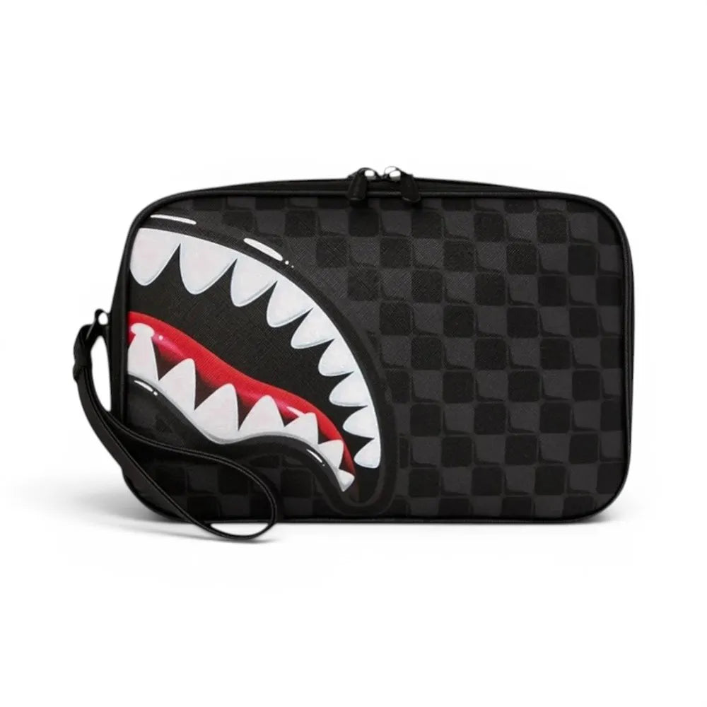 Sprayground BEAUTY CASE Sharks In Paris Balloon Black Toiletry Brick