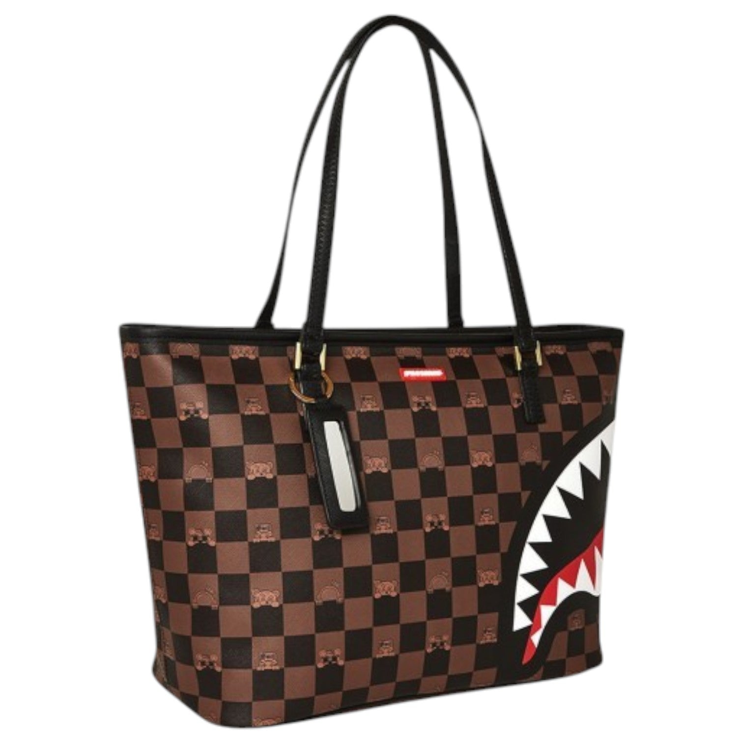 Borsa Sprayground Peeking Character Check Tote Unisex