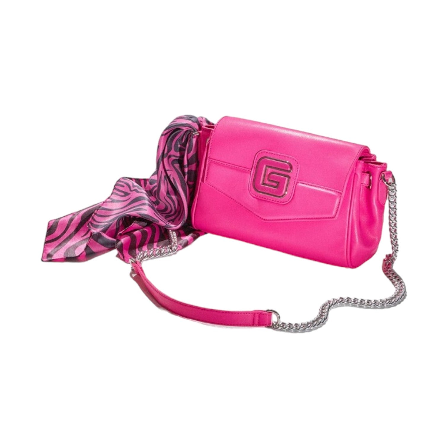 Gaelle Shoulder Strap In Ecopelle Con Foulard Zebrato