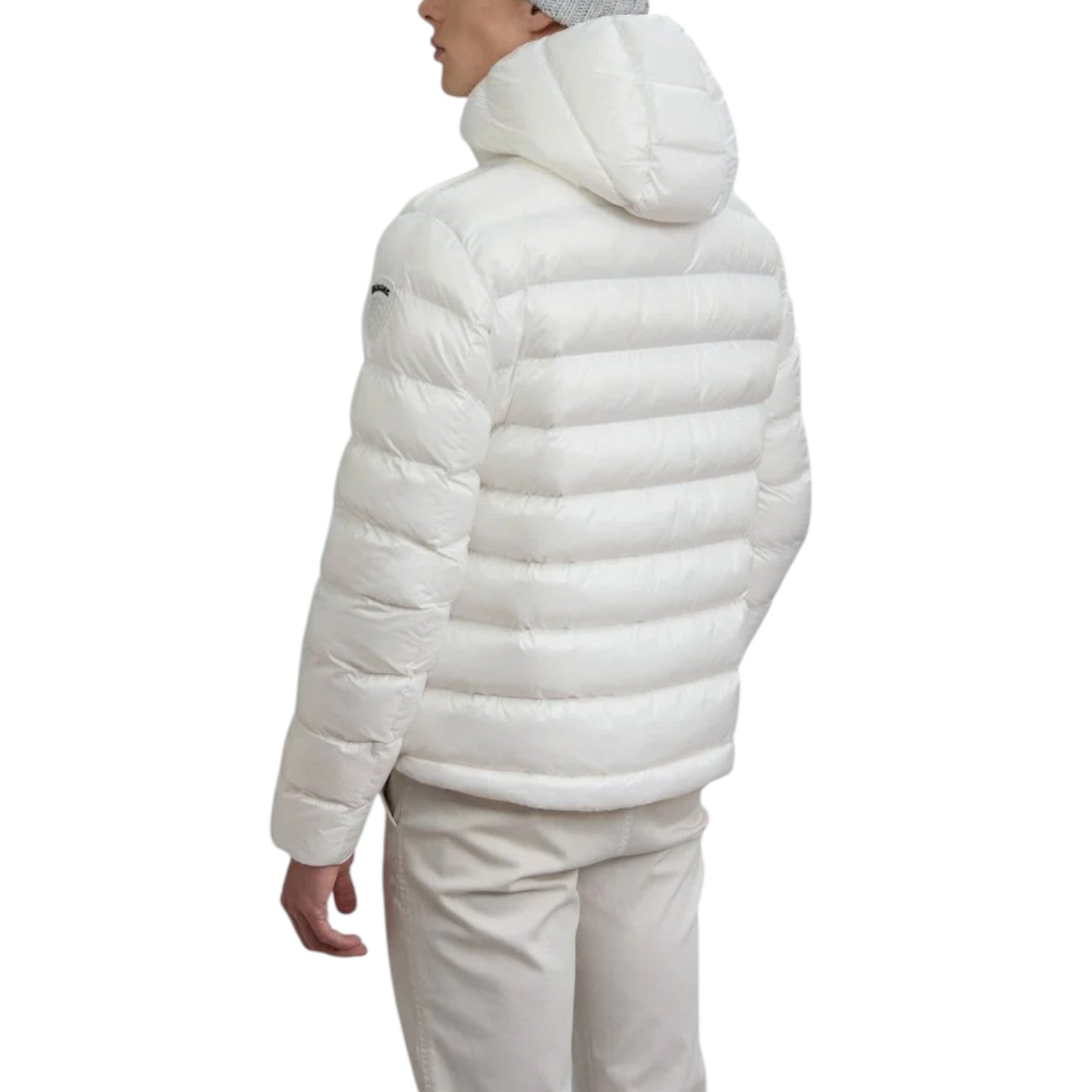 Blauer Giubbetto In Nylon Eco Adams Uomo