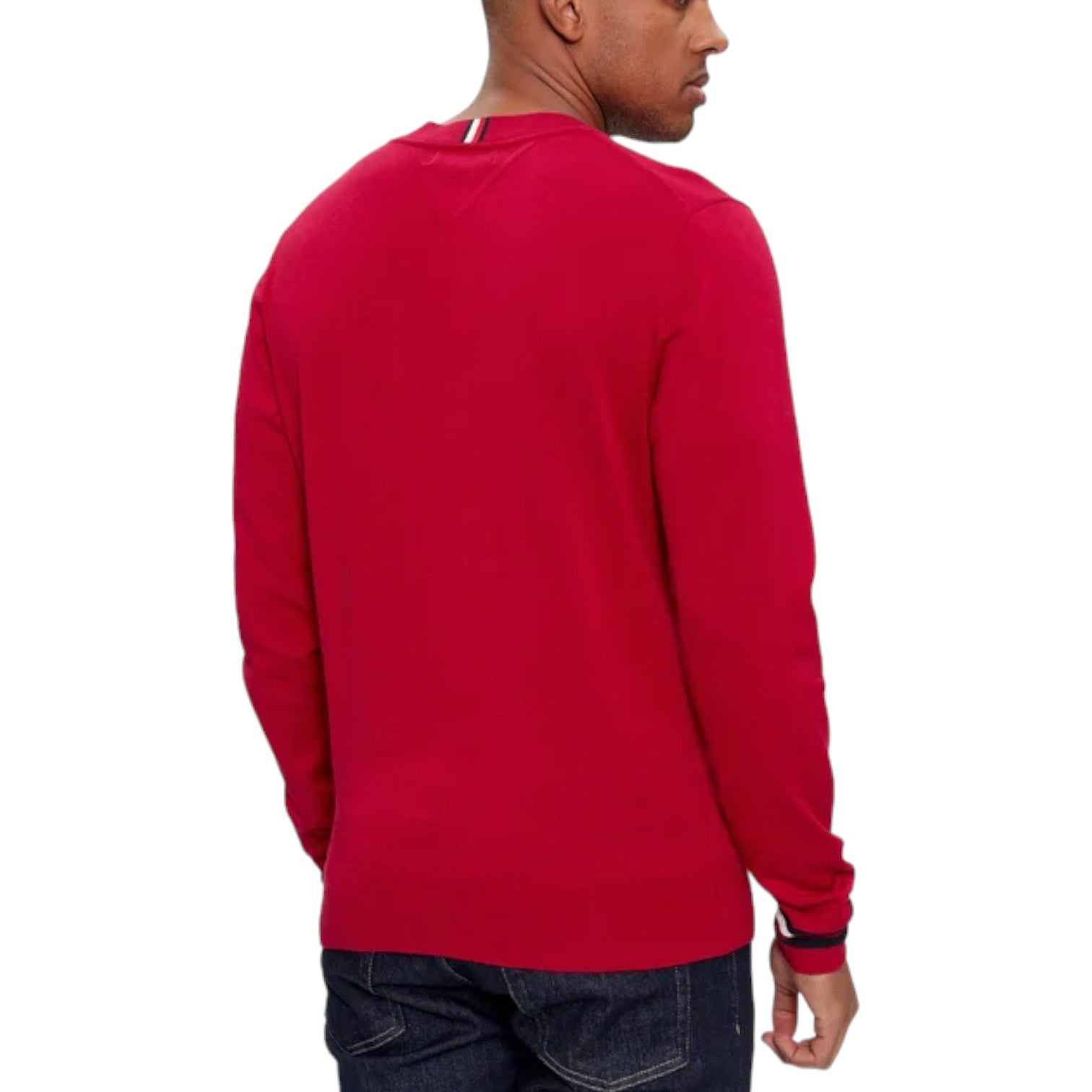 Tommy Hilfiger Pullover Global Stripe Con Logo Uomo