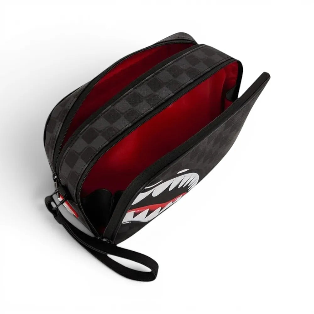 Sprayground BEAUTY CASE Sharks In Paris Balloon Black Toiletry Brick