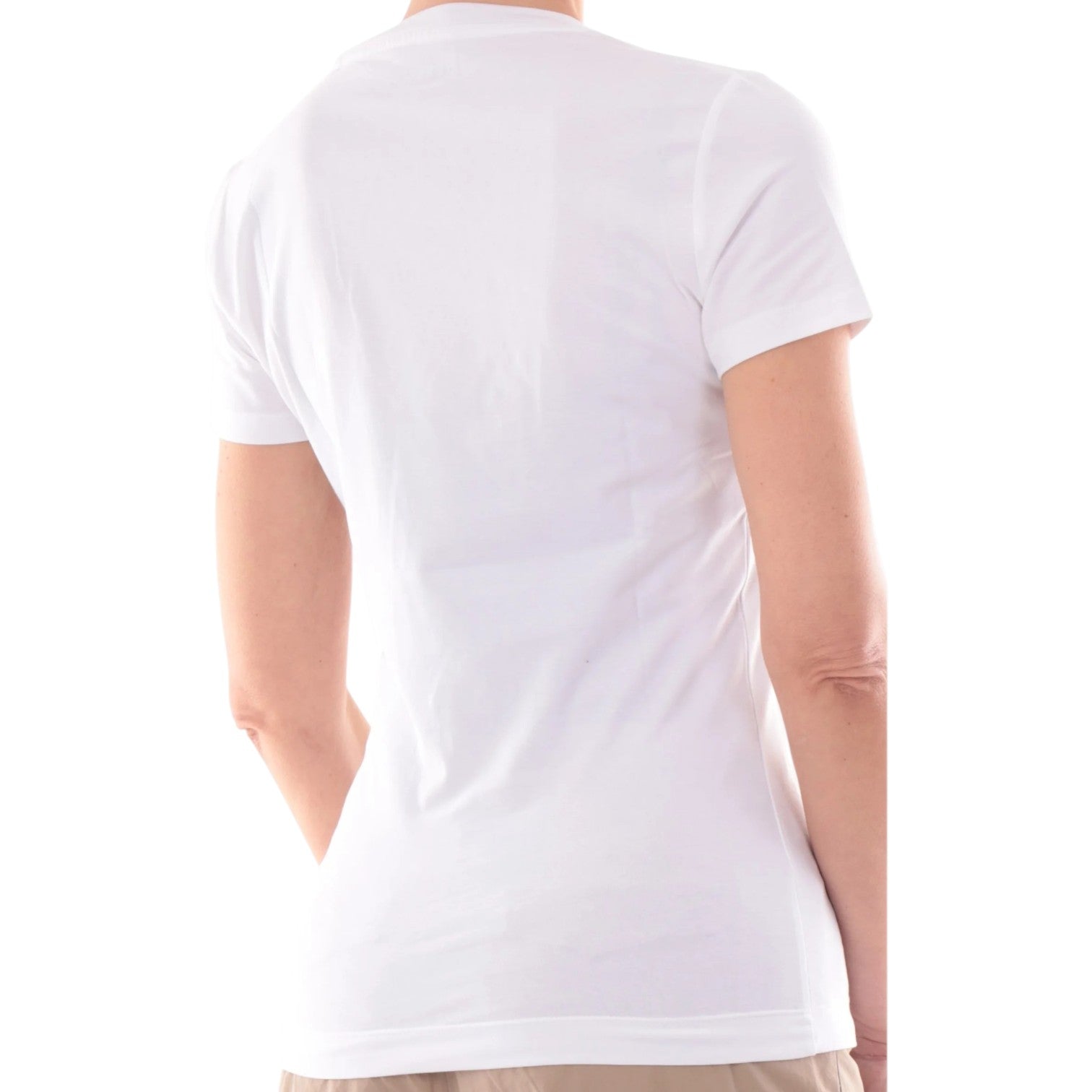 Guess  Jeans T-Shirt Logo Triangolo con Strass