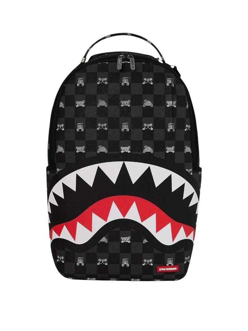 Zaino Sprayground Gray Peeking Character Check DLXSV