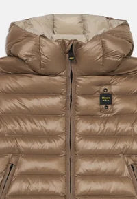 Blauer Giubbetto In Nylon Eco Adams Uomo