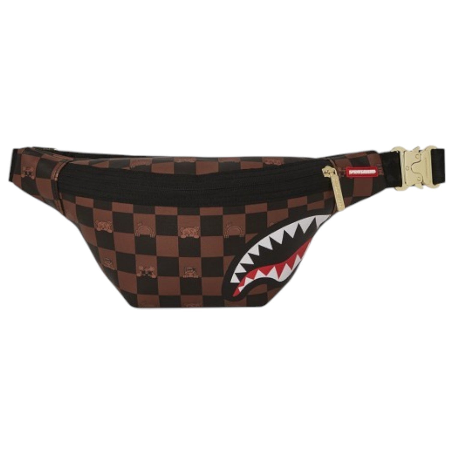 Marsupio Sprayground Peeking Character Check Crossbody Unisex