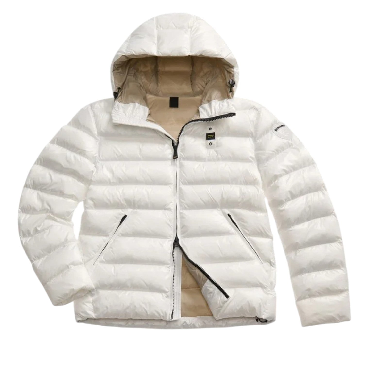 Blauer Giubbetto In Nylon Eco Adams Uomo