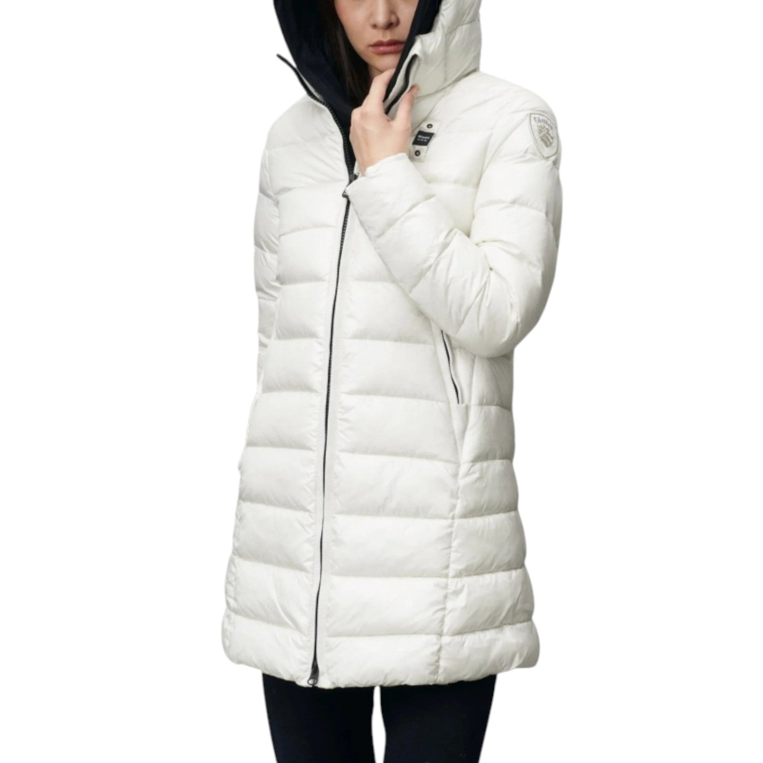 Blauer Giacca Lunga Micro Strappata Adelaide Donna