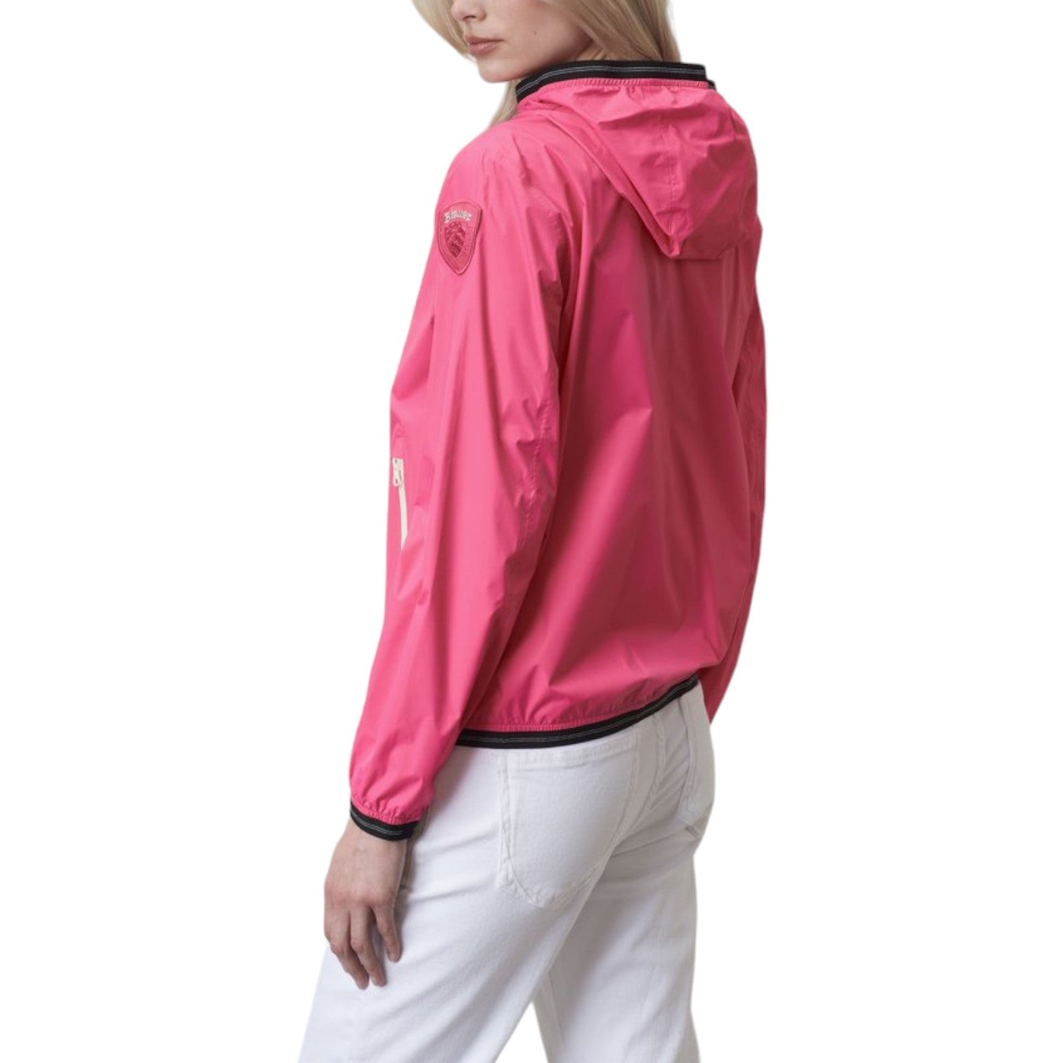 Blauer Giacca A Vento Nastrata Emily Donna