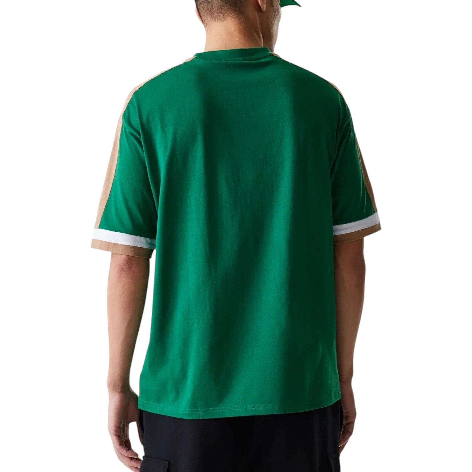 New Era Cap Boston Celtics NBA Panel Green Oversized T-Shirt Uomo