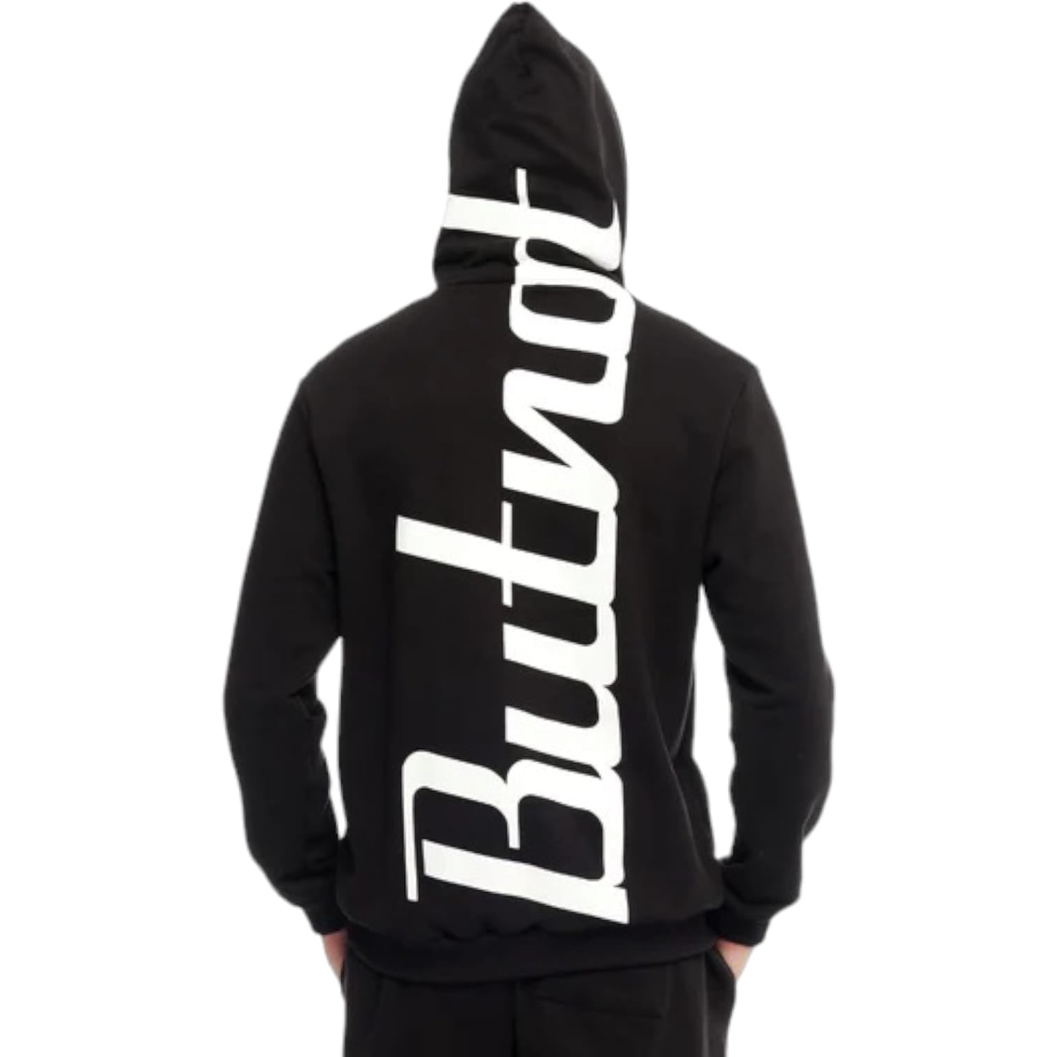 Butnot Felpa Con Cappuccio e Stampa Retro Uomo