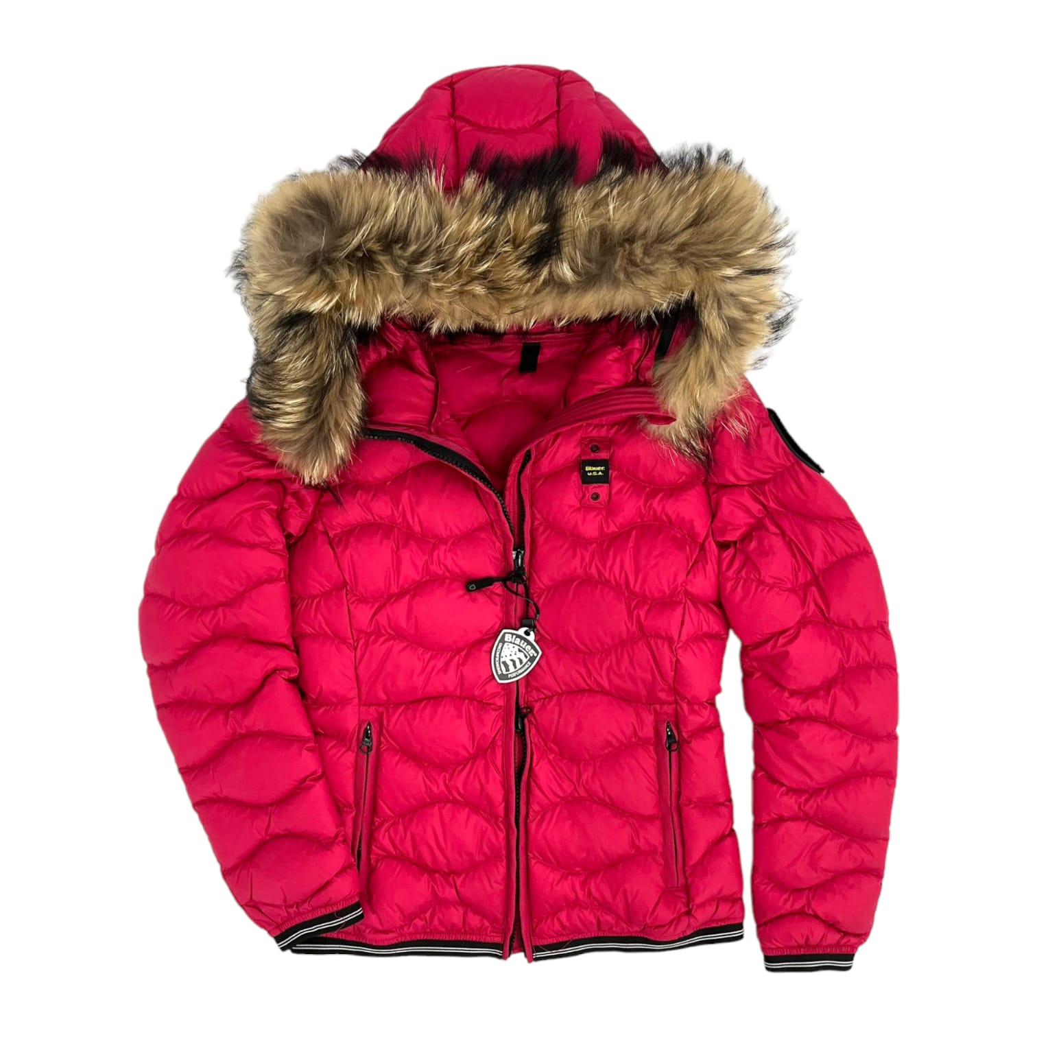 Blauer Piumino ad onde Lydia Donna