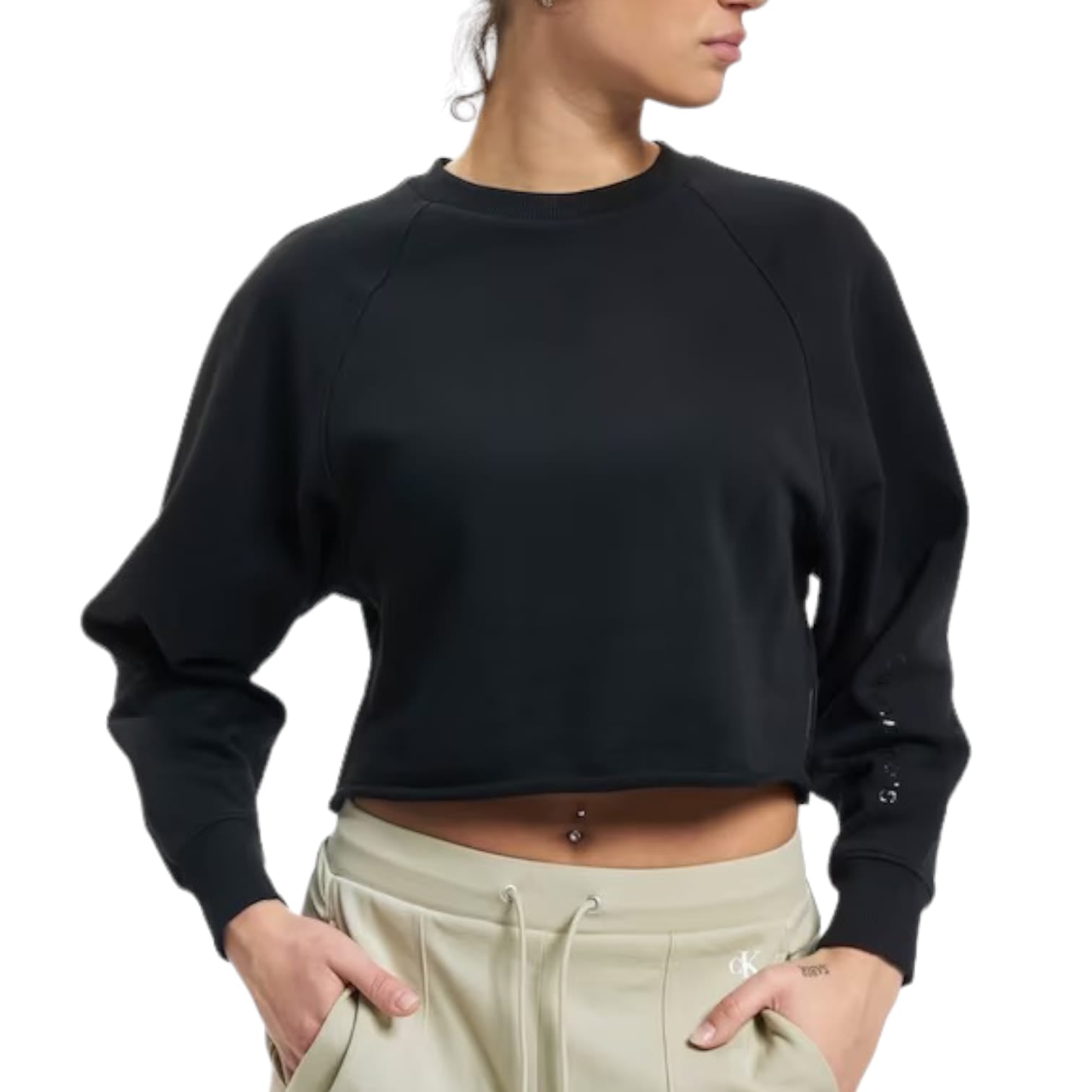 Calvin Klein Felpa Cropped Donna