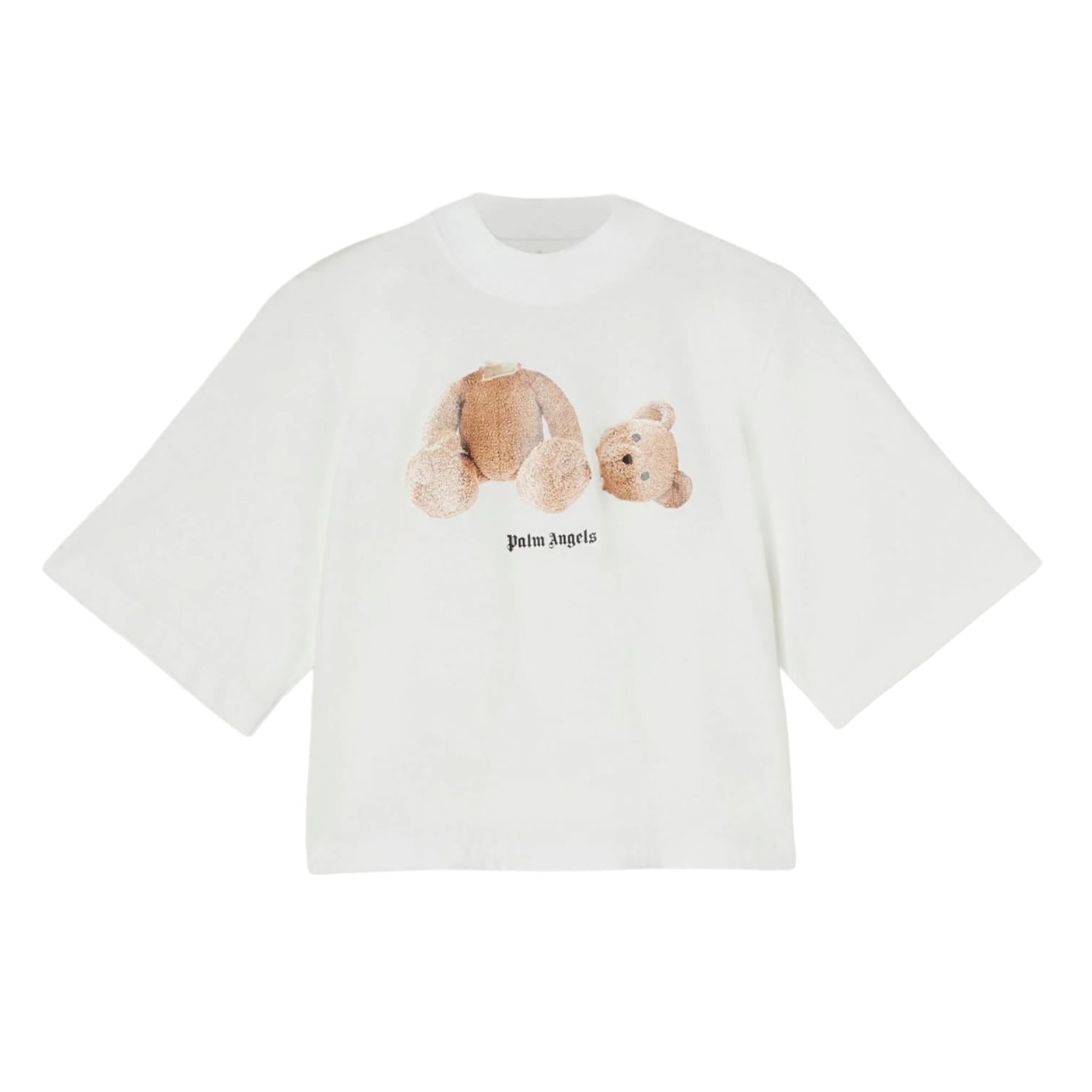 Palm Angels T-shirt Cropped Bear Donna