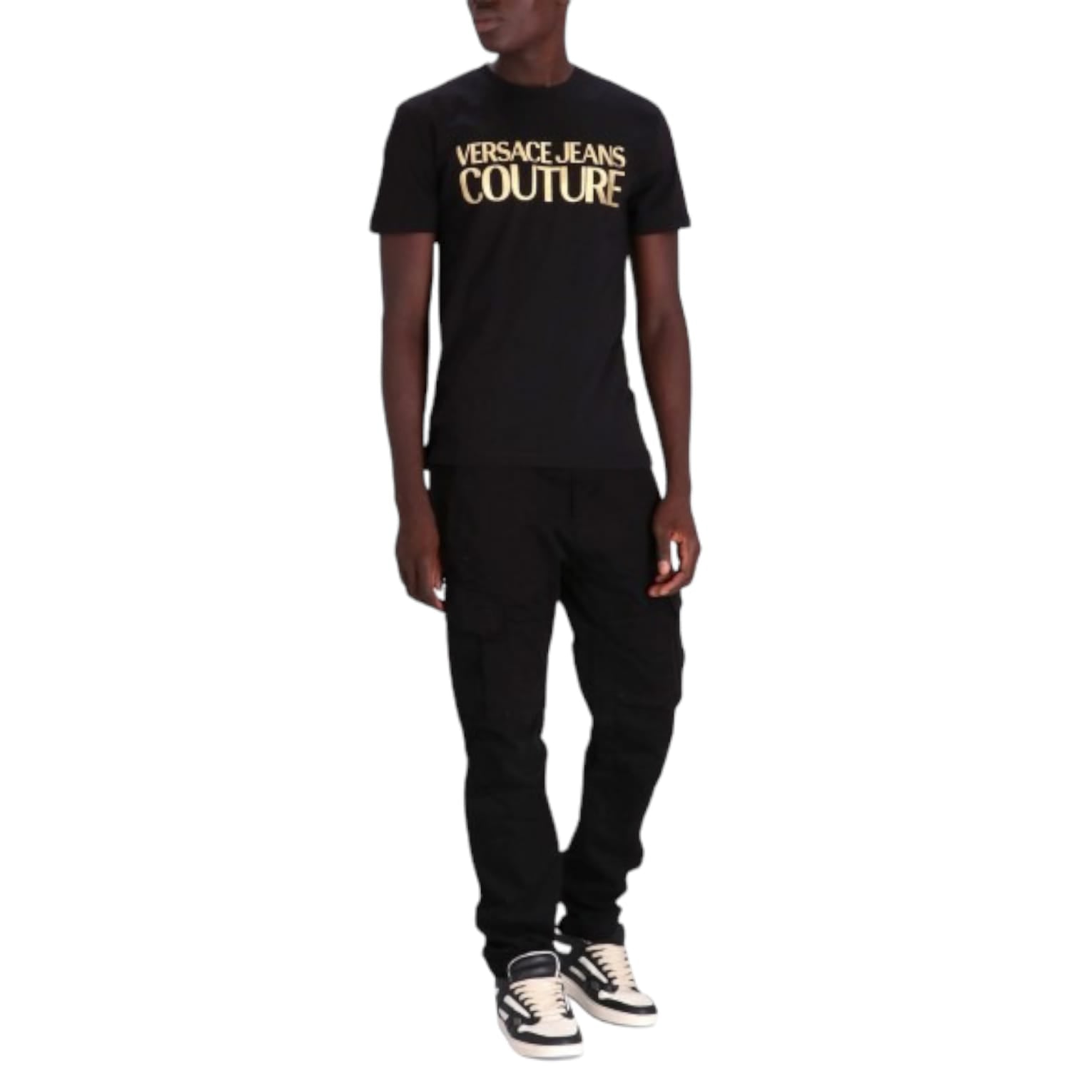 Versace Couture T-Shirt Logo Thick Foil Uomo