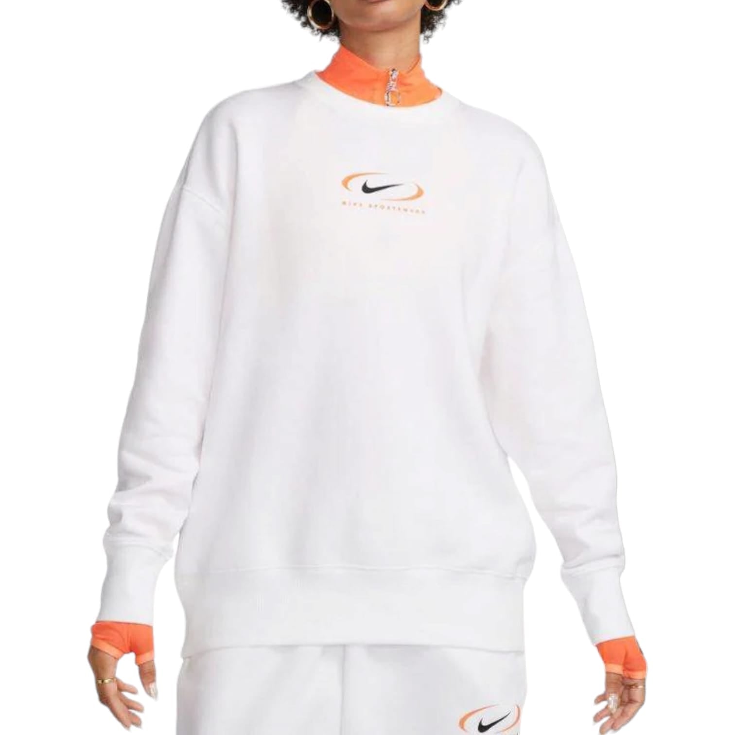 Nike Felpa girocollo Phoenix Fleece Oversize Donna