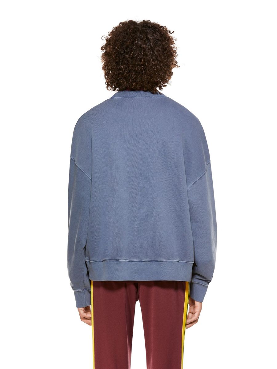 Palm Angels Felpa Vintage Logo Crew Uomo