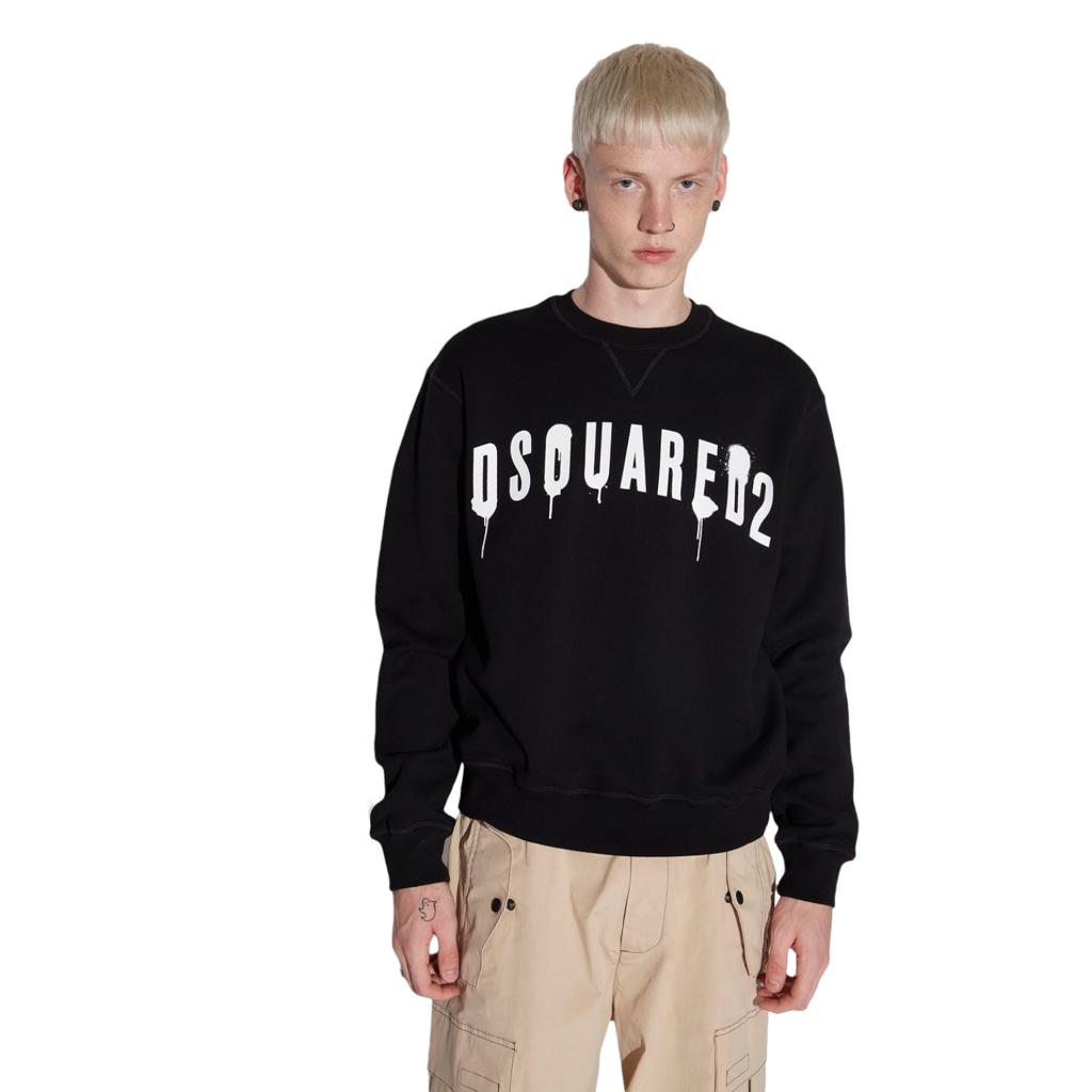Felpa Uomo Logo Dsquared2