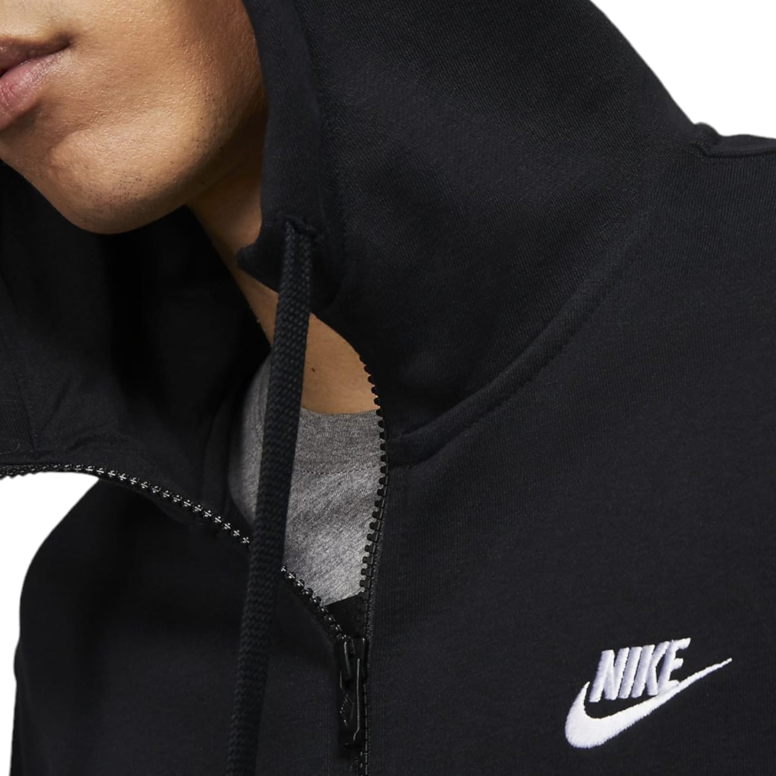 Nike Felpa con zip Sportswear Club Fleece Uomo