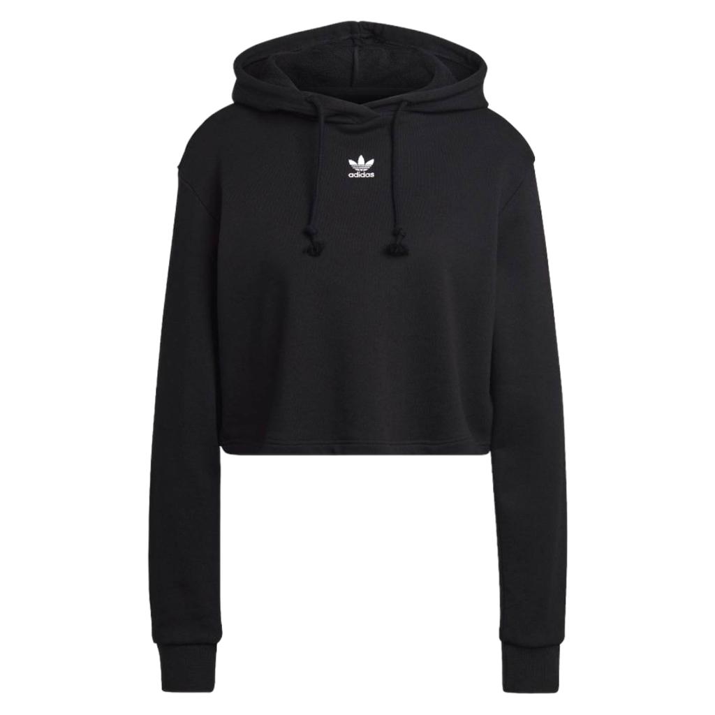 Adidas Felpa corta con cappuccio Donna