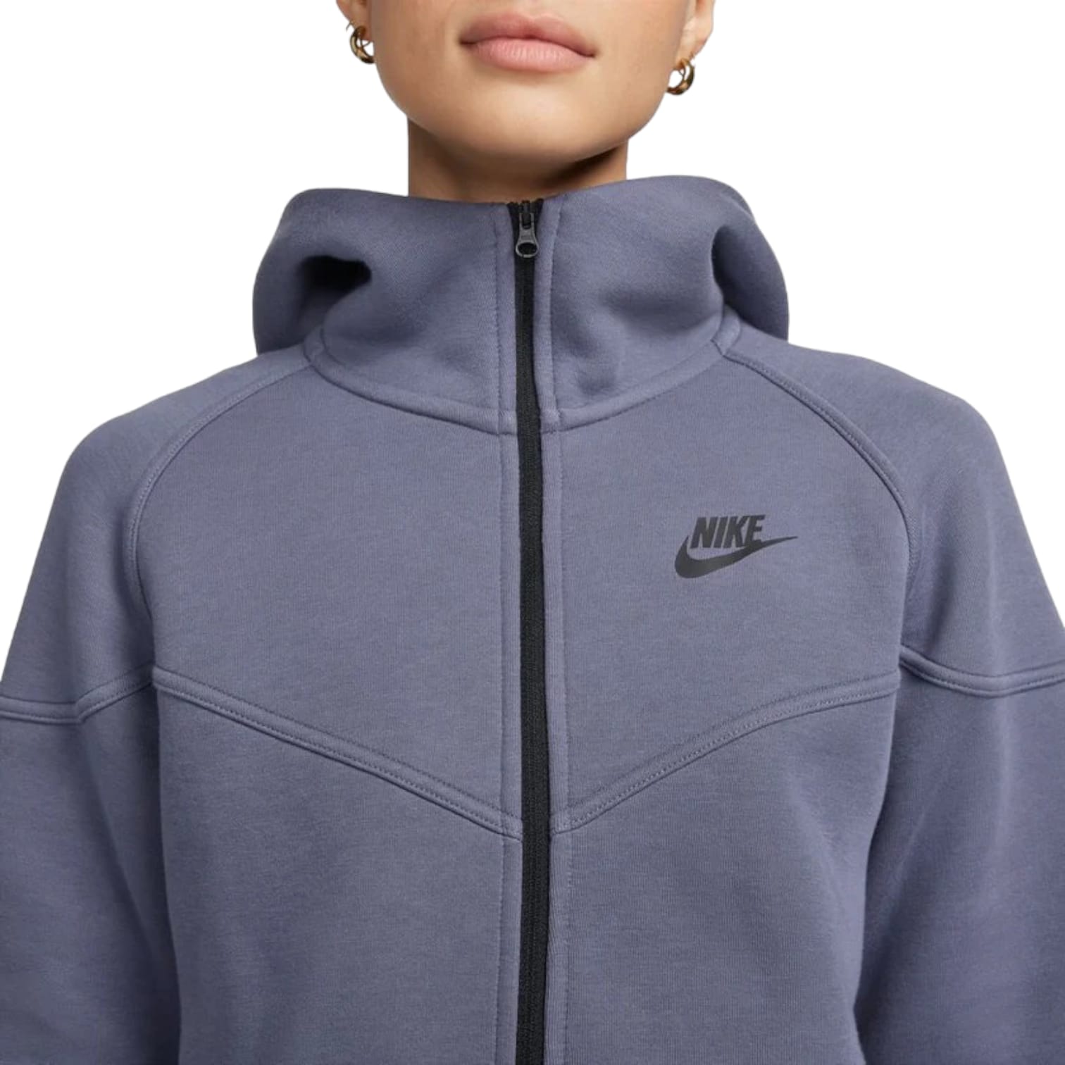 Nike Felpa Con Zip e Cappuccio Sportswear Tech Fleece Windrunner Donna