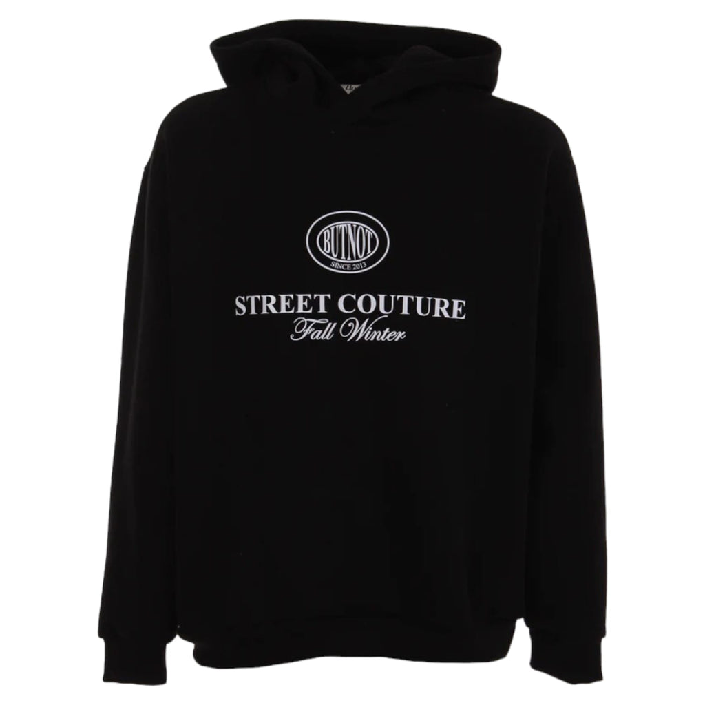 Butnot Felpa Con Cappuccio e Stampa Street Couture Uomo G Mode Abbigliamento