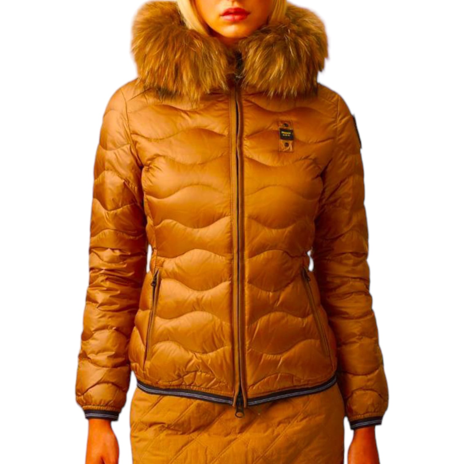 Blauer Piumino ad onde Lydia Donna