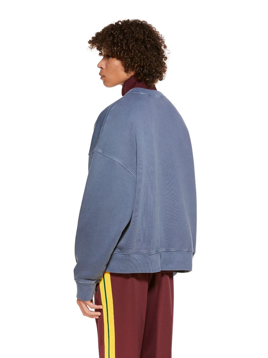Palm Angels Felpa Vintage Logo Crew Uomo
