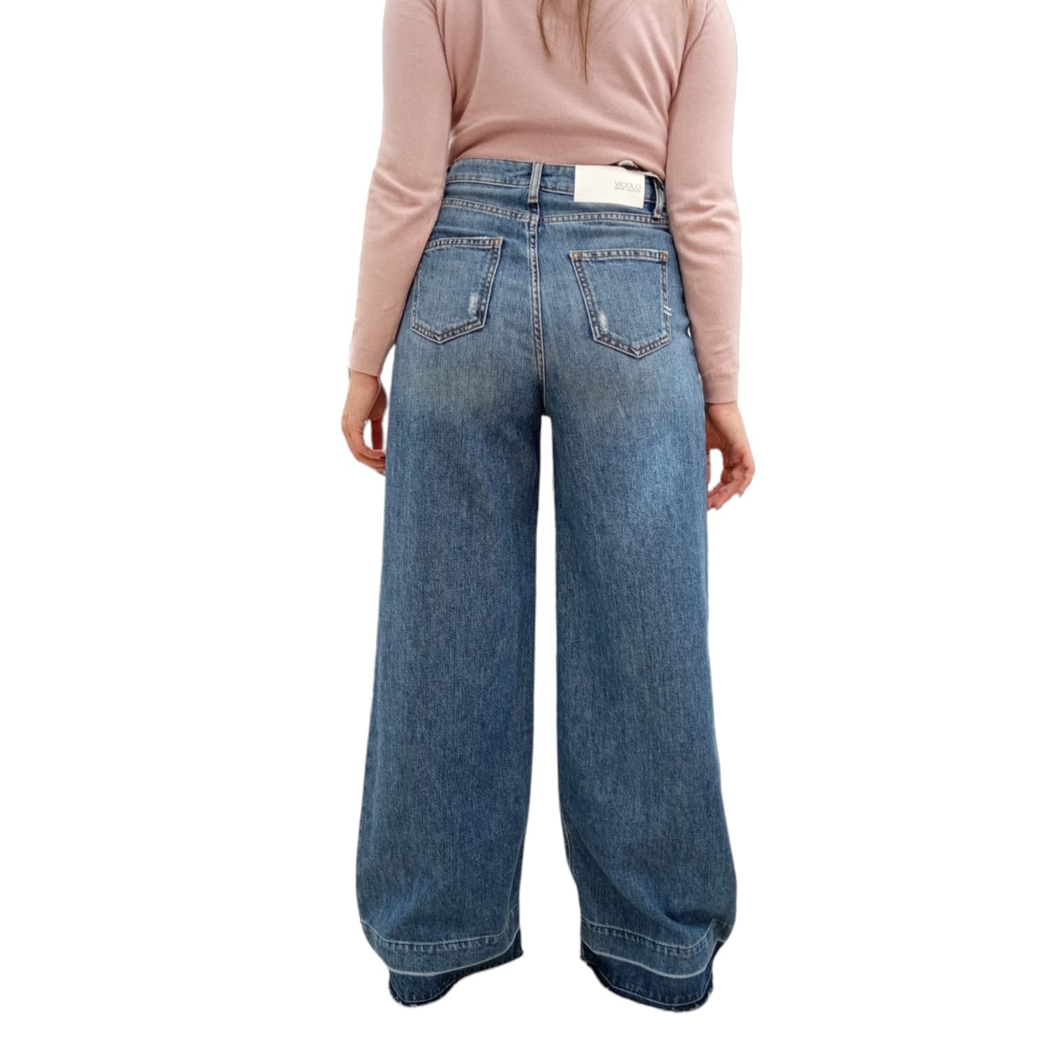 Vicolo Jeans Fondo Ampio Donna